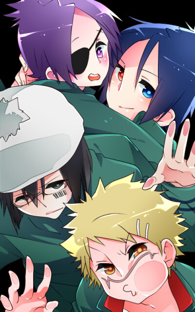 库洛姆·髑髅 六道骸 柿本千种 城岛犬