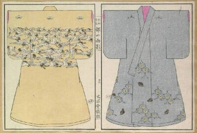 #从美到美好# 京友禅。始于元禄时代的和服印染图录。