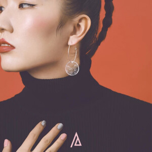 A-Piece一件/独立设计师品牌/故宫文创中国风江河原创耳环耳夹