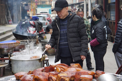 老长沙的年味儿餐桌-虎皮扣肉