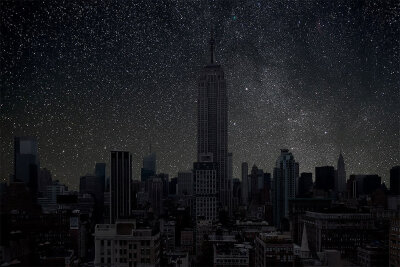 想象一下，没电的城市却繁星璀璨 by Thierry Cohen