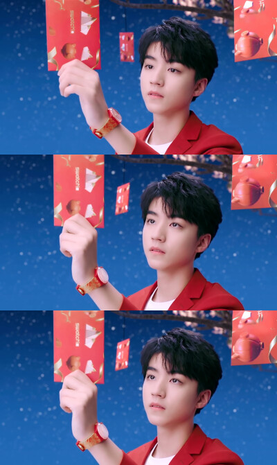 王俊凯×2019.01.25 swatch 哼哼猪视频截修×cr：logo