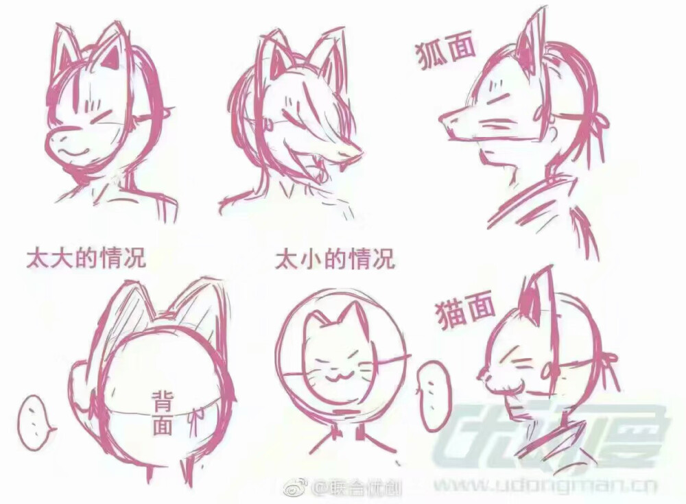 狐面画法