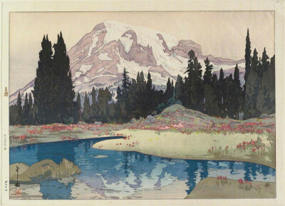 
作者：吉田博(1876-1950)日本著名油画家、水彩画家、版画家 ​