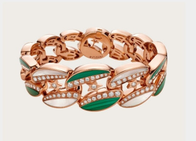 New York 钻石玫瑰金手镯
宝格丽