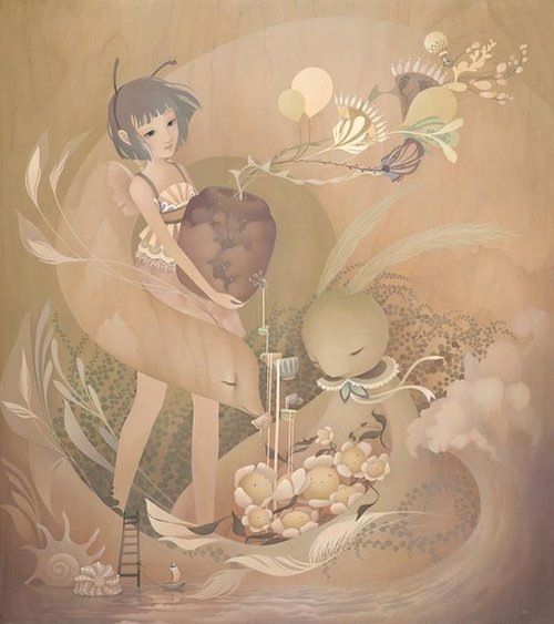 韩国画师Amy Sol唯美浪漫主义插画作品