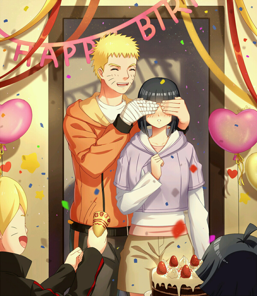 Uzumaki family
hinata happy birthday