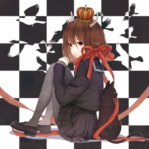 可爱 唯美 线稿