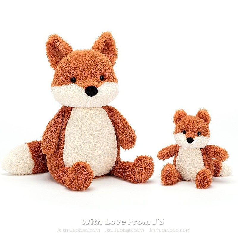 新！英国jellycat正品！Peanut Fox 花生狐狸 宝宝安抚毛绒玩偶