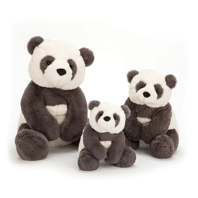 软！英国jellycat正品！Harry Panda Cub 哈里熊猫宝宝 柔软玩偶