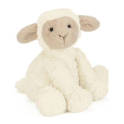 英国jellycat正品！Fuddlewuddle Lamb 波浪毛小白羊 羊 毛绒玩偶