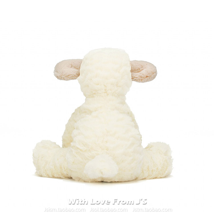 英国jellycat正品！Fuddlewuddle Lamb 波浪毛小白羊 羊 毛绒玩偶