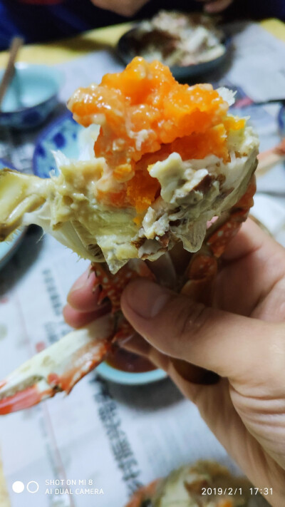 满眼黄膏的东海梭子蟹，东部沿海人的美食。