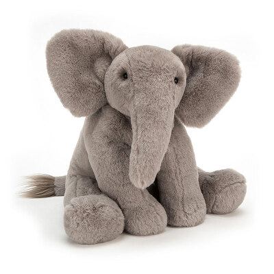 软！英国jellycat正品！Emile Elephant大象安抚玩偶 小象公仔 象