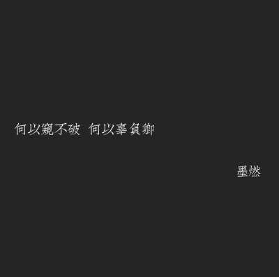 二哈和他的白猫师尊语录.墨燃 楚晚宁