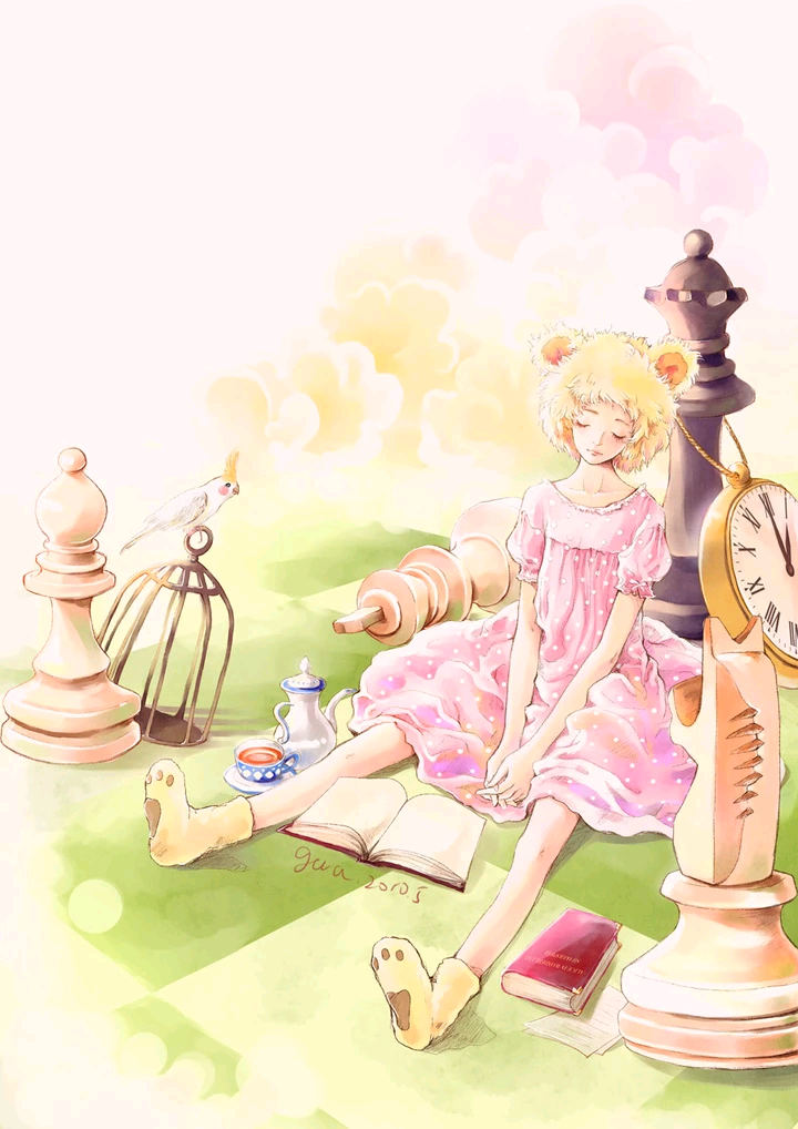 素锦人物底图动漫