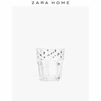 Zara Home 银色饰边水杯 45010401808-tmall.com天猫