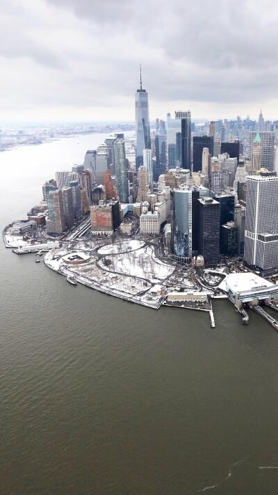 美国纽约 手机壁纸 白色 雪景 建筑