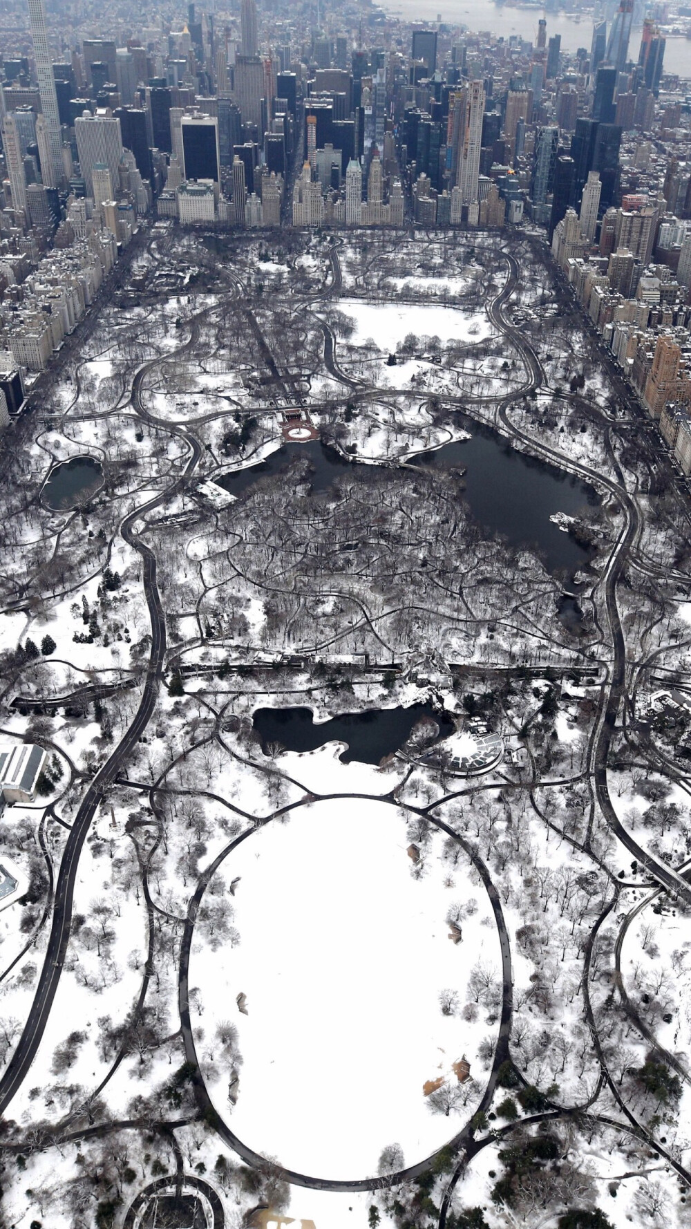 美国纽约 手机壁纸 白色 雪景 建筑