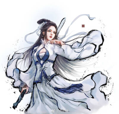 古风 古韵 中国风 手帐素材 插画 手绘 彩绘 头像 壁纸
微博：壳中蝎