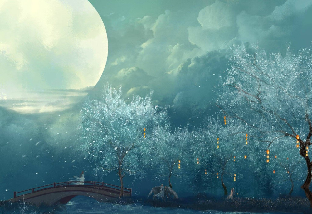 古风古韵中国风手帐素材插画手绘彩绘头像壁纸