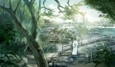 哑舍 古风 古韵 中国风 手帐素材 插画 手绘 彩绘 头像 壁纸
微博：晓泊