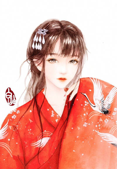 手绘古风女子
画师：白岫