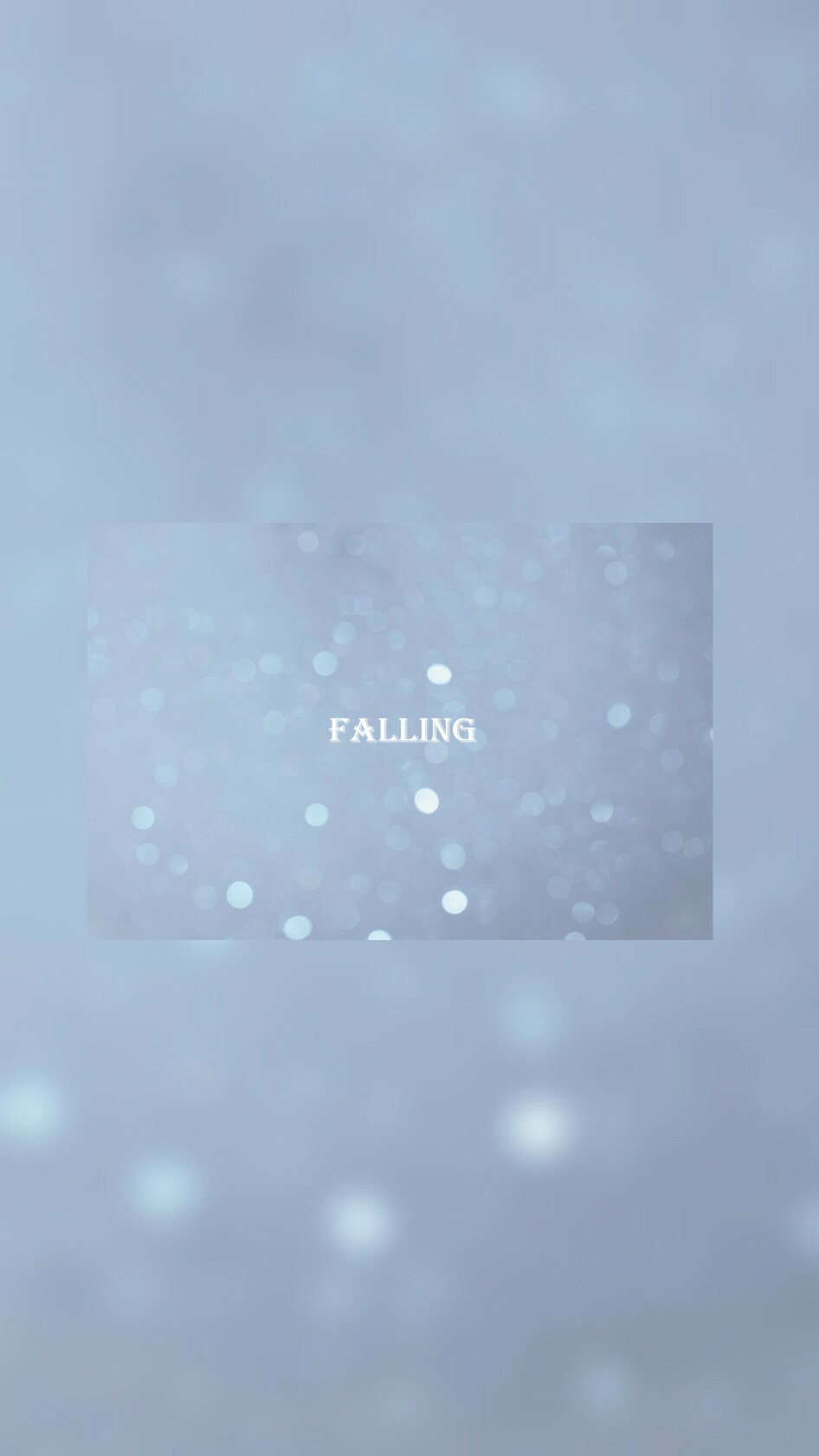 falling，最近听下坠这首歌，顺手一做。