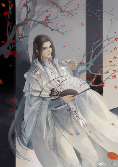 手绘古风持扇人物
画师见水印