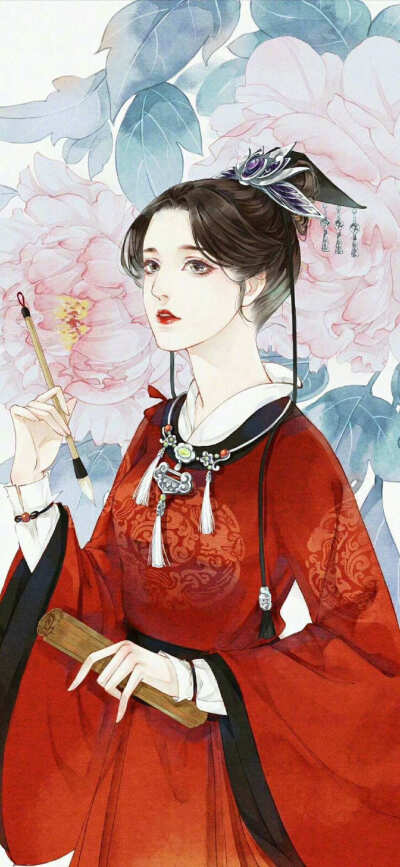 古风壁纸 美人插画