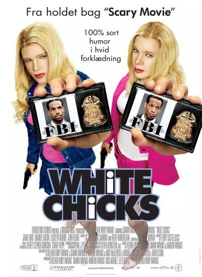 ★《White Chicks》
★《小姐好白》是基伦·埃弗瑞·韦恩斯执导，肖恩·韦恩斯、马龙·韦恩斯主演的一部喜剧电影。
★该片讲述了警探马库斯和凯文在搞砸了一次纽约大缉毒行动后边决定将功赎罪?；じ患医忝们Ы?quot;威尔顿姐…