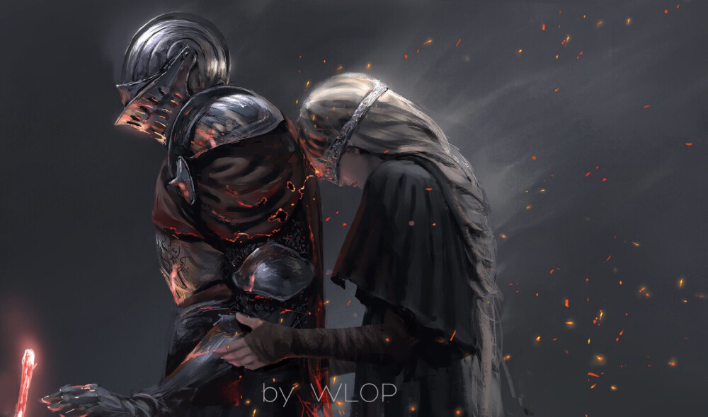 画师：wlop
[ID:61184765] Ash
# dark soul 火防女 DARKSOULS