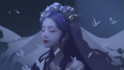 僵尸新娘绘画视频截图
来源：B站叁乔居 画师：mu妖