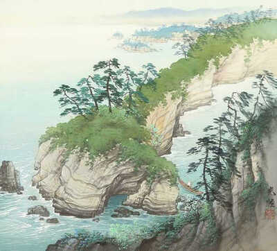 乡村生活油画