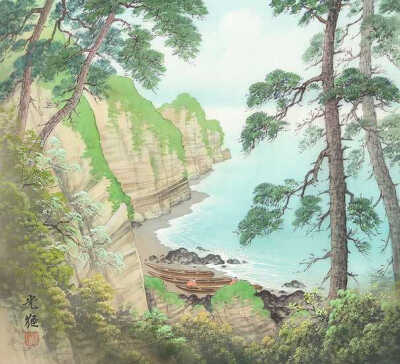 乡村生活油画