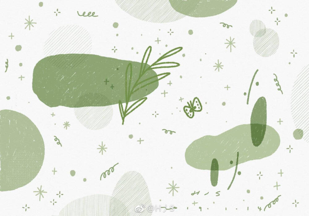 手帐素材插画手绘彩绘板绘动漫头像壁纸背景