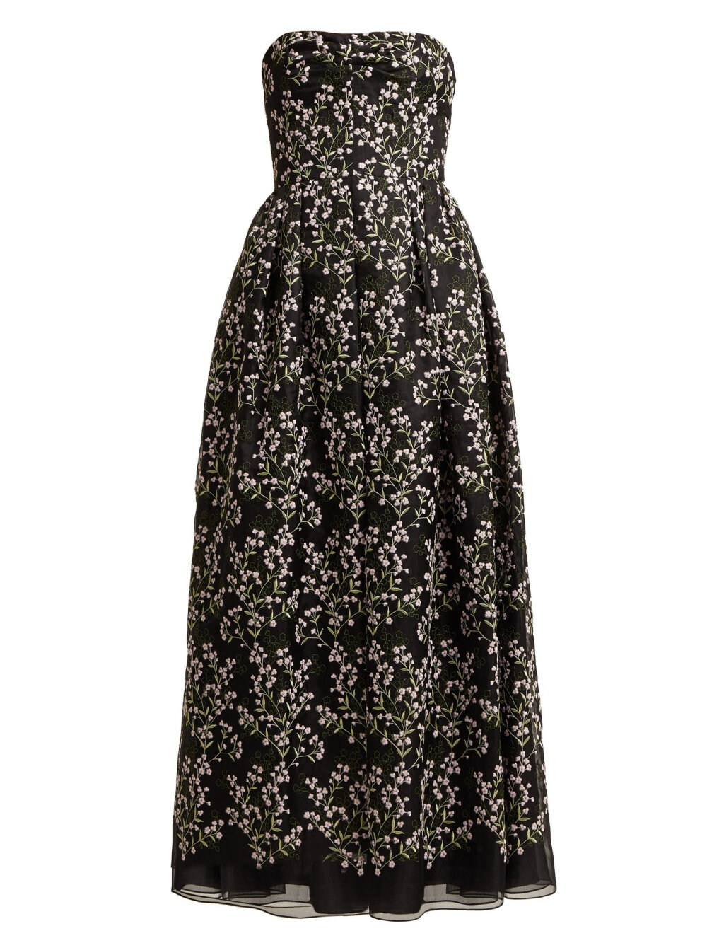 Karenna Deep Sea-embroidered organza gown | Erdem