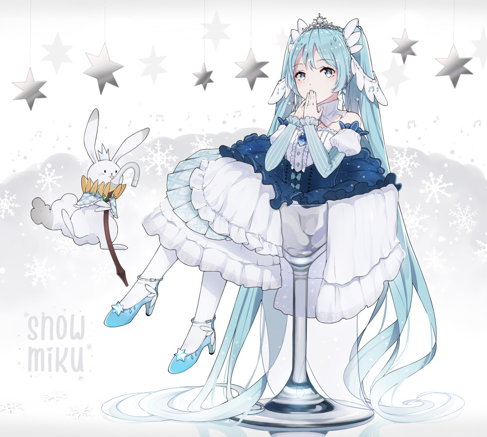 VOCALOID 初音未来 雪未来2019 绘师：GKN（p id=5572922） 本作品id=73059246