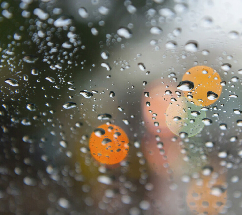 唯美意境，雨点