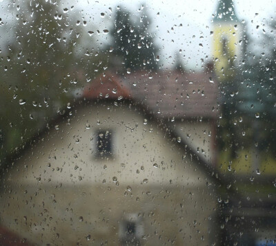 唯美意境，雨点