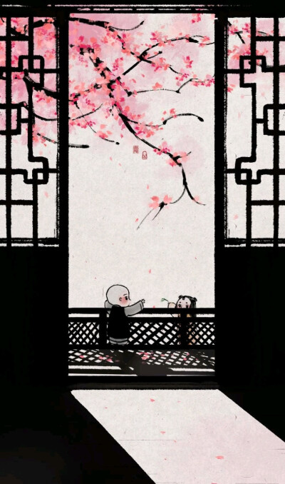 【自截‖素质拿图‖二转注明】壁纸♡by十三/截于腾讯漫画《一禅小和尚》/画师微博:@一禅小和尚。