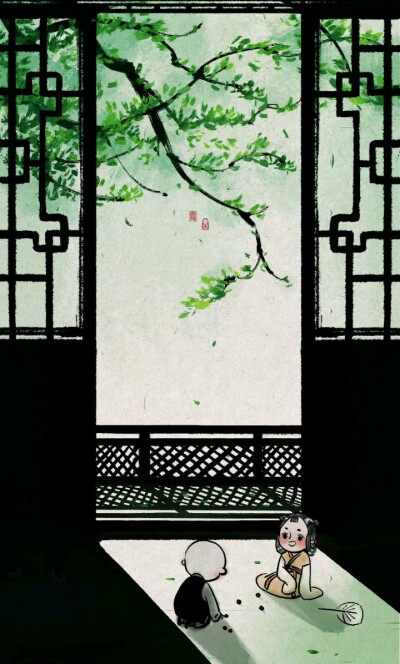 【自截‖素质拿图‖二转注明】壁纸♡by十三/截于腾讯漫画《一禅小和尚》/画师微博:@一禅小和尚。