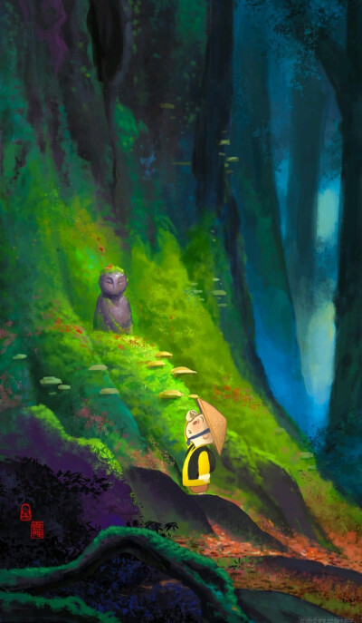 【自截‖素质拿图‖二转注明】壁纸♡by十三/截于腾讯漫画《一禅小和尚》/画师微博:@一禅小和尚。