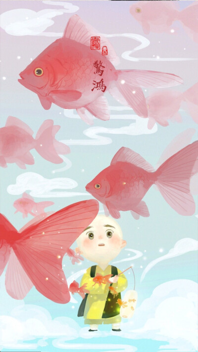 【自截‖素质拿图‖二转注明】壁纸♡by十三/截于腾讯漫画《一禅小和尚》/画师微博:@一禅小和尚。