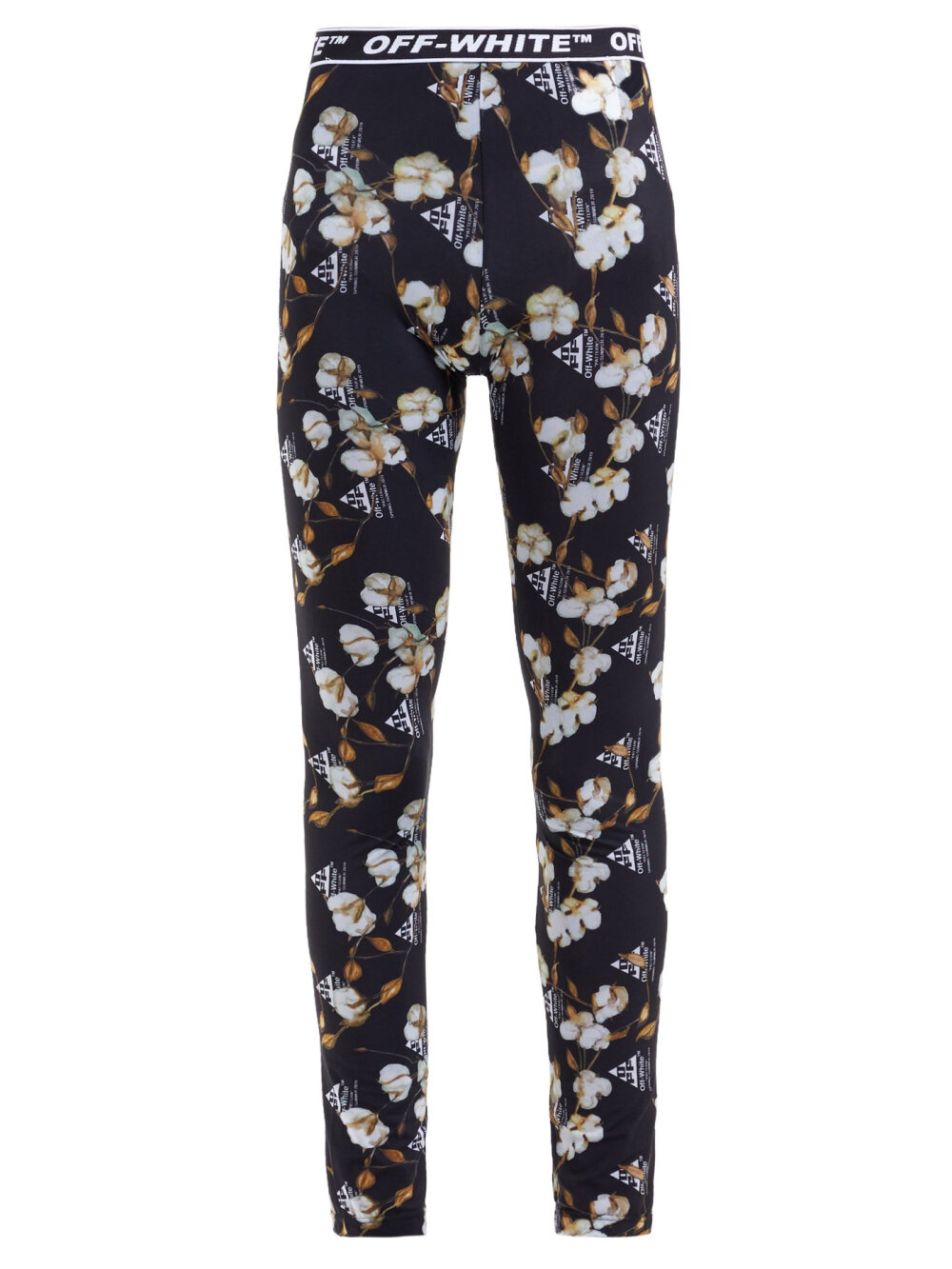 Floral and logo-print leggings | Off-White