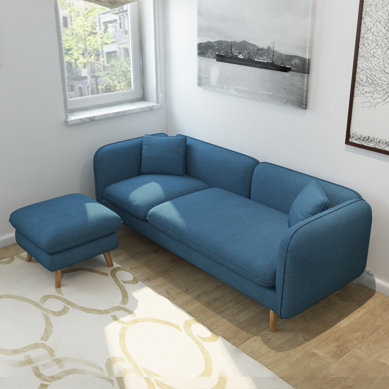 择木宜居 沙发现代简约客厅整装小户型北欧布艺双人三人沙发