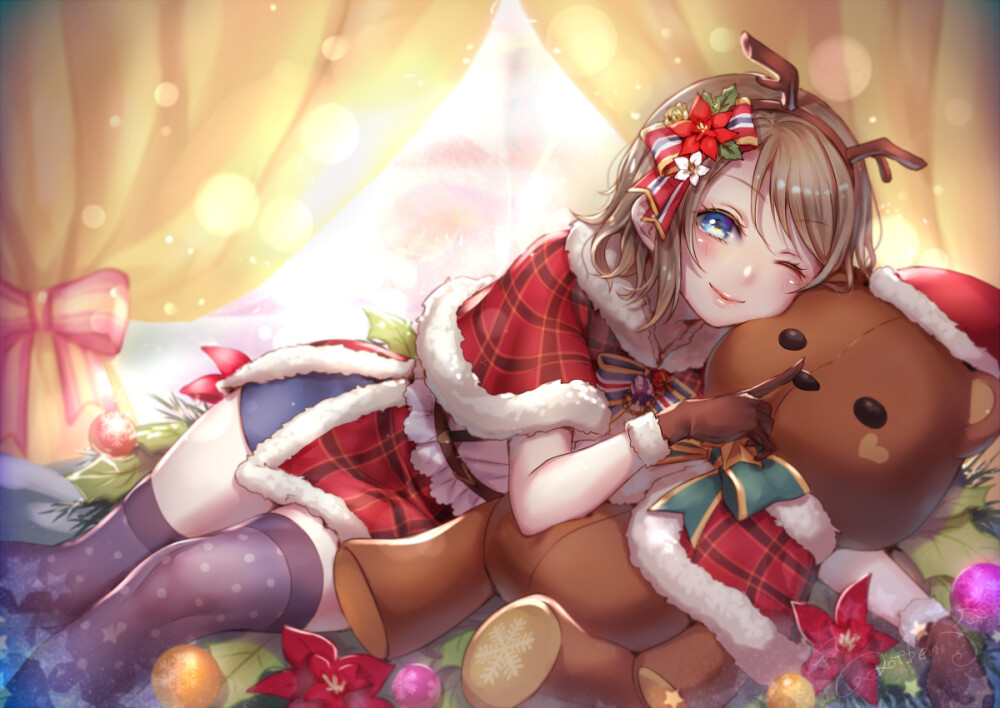 「Merry Christmas°˖＊」/「青紅 ao+beni」的插画 [pixivid=60527817]【LoveLive! Sunshine!!/渡边曜】