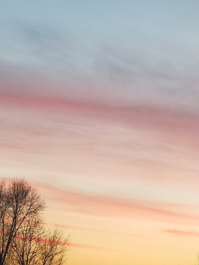 夕阳 清晨