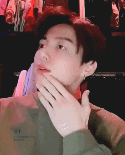 JungKook 田柾国 BTS 防弹少年团 喝了假酒的果果录的reaction