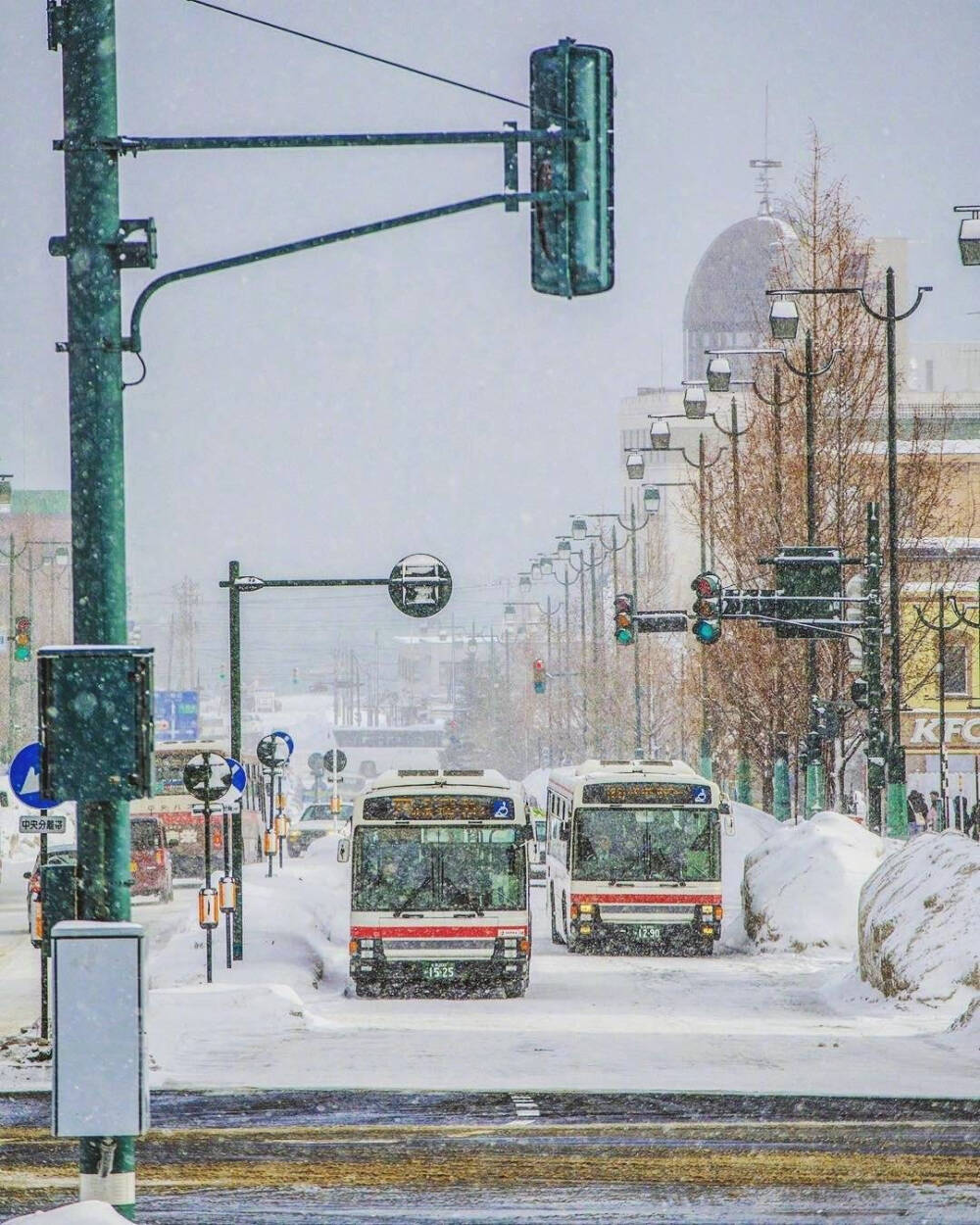 ⛄雪后的小樽